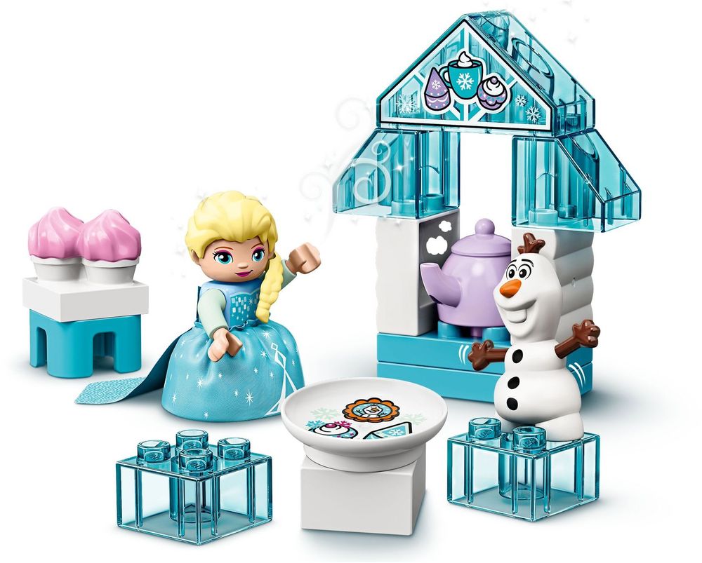 elsa doll tea party