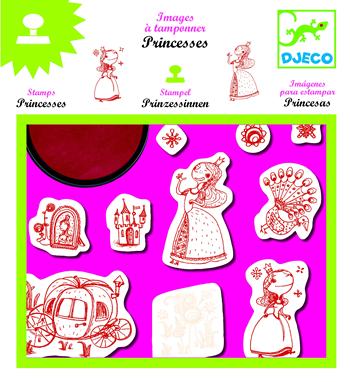 Djeco Stamps - Up and away DJ09951, Kids Stamp Set