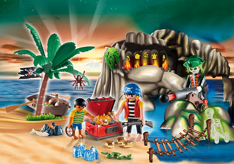 playmobil pirate cave