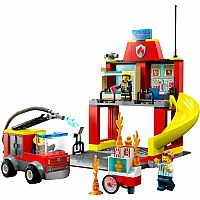 Fire Station and Fire Truck