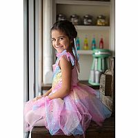 Rainbow Fairy Dress & Wings, Multi, Size 5-6