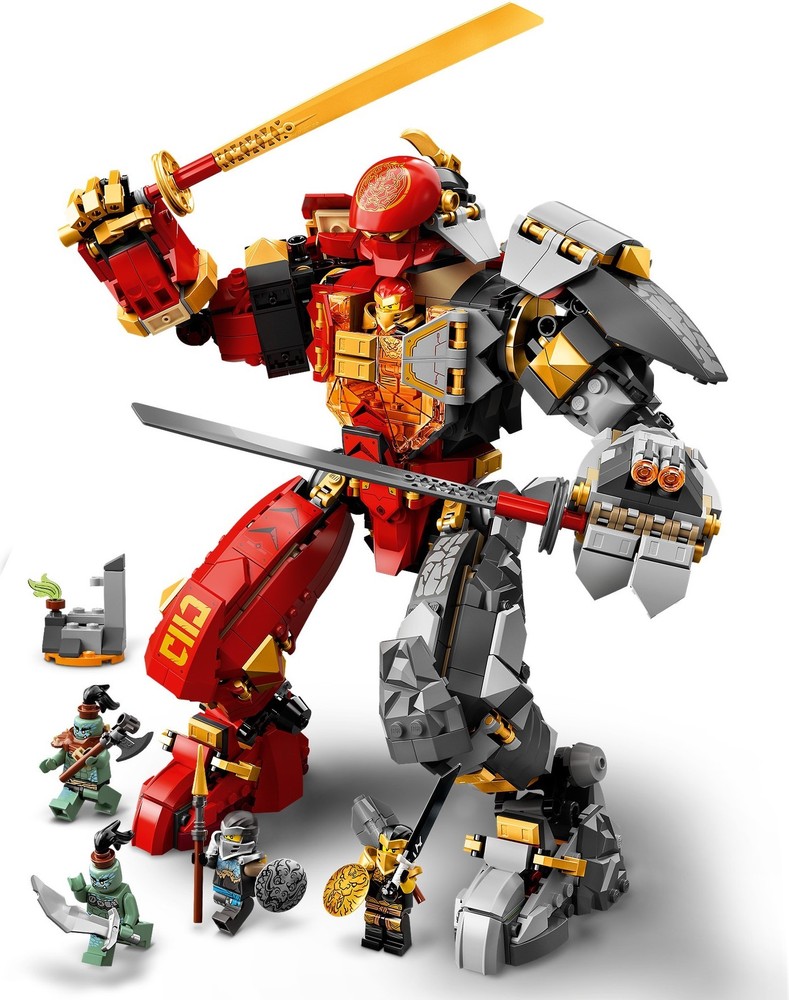 Lego fire stone mech review sale