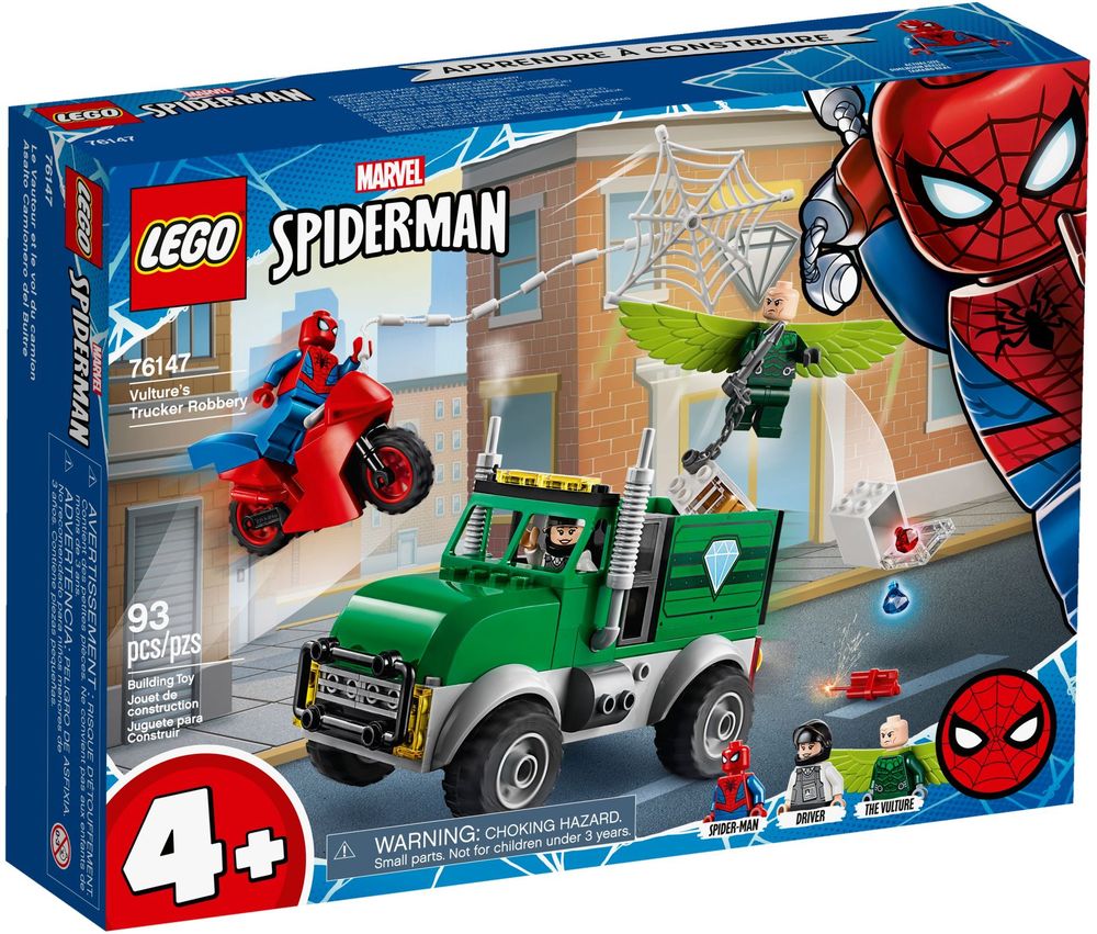 lego spiderman vultures truck robbery