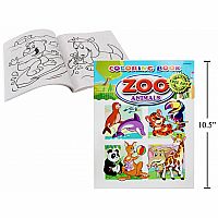 Zoo Animals Colouring Book, 96 page