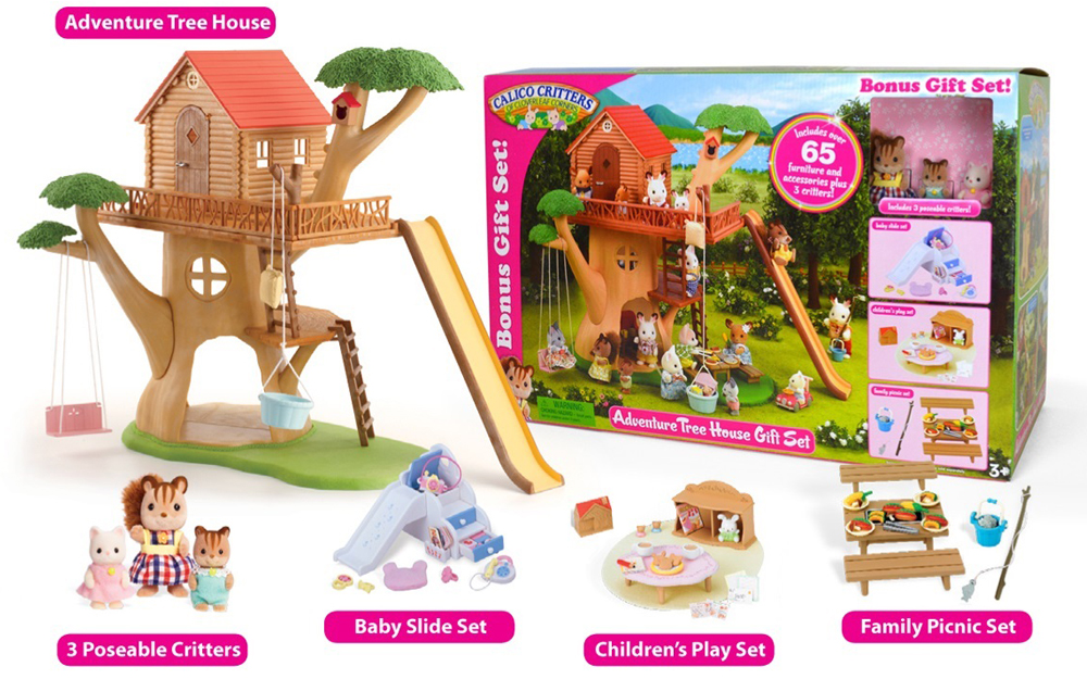 Calico critters store treehouse gift set