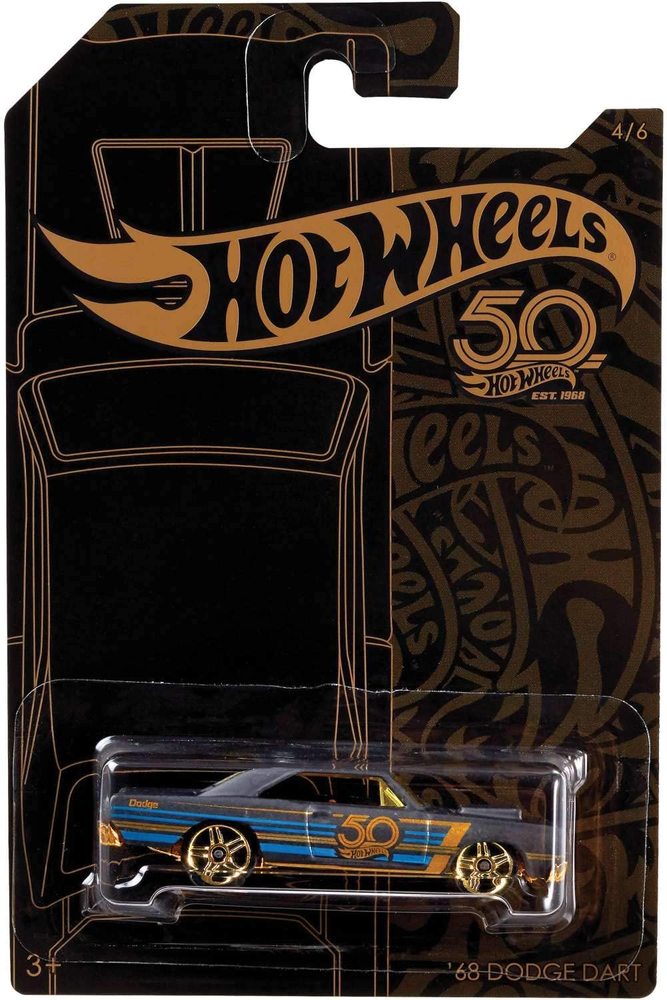 50th Hot Wheels Anniversary Black And Gold Vehicle The Granville Island Toy Company 6148