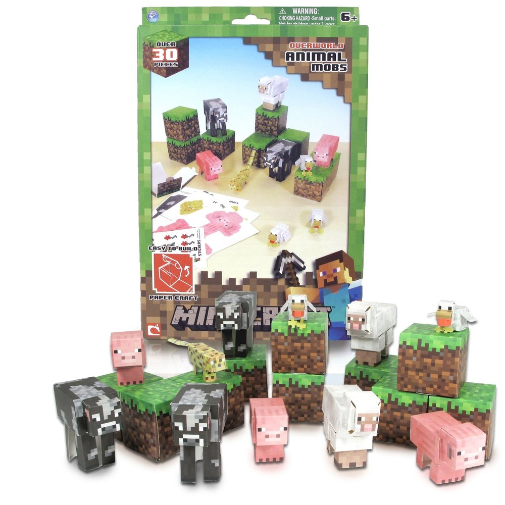 Minecraft Papercraft Animal Mobs Set - The Granville Island Toy