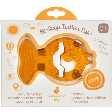Fish Teether in Natural Rubber