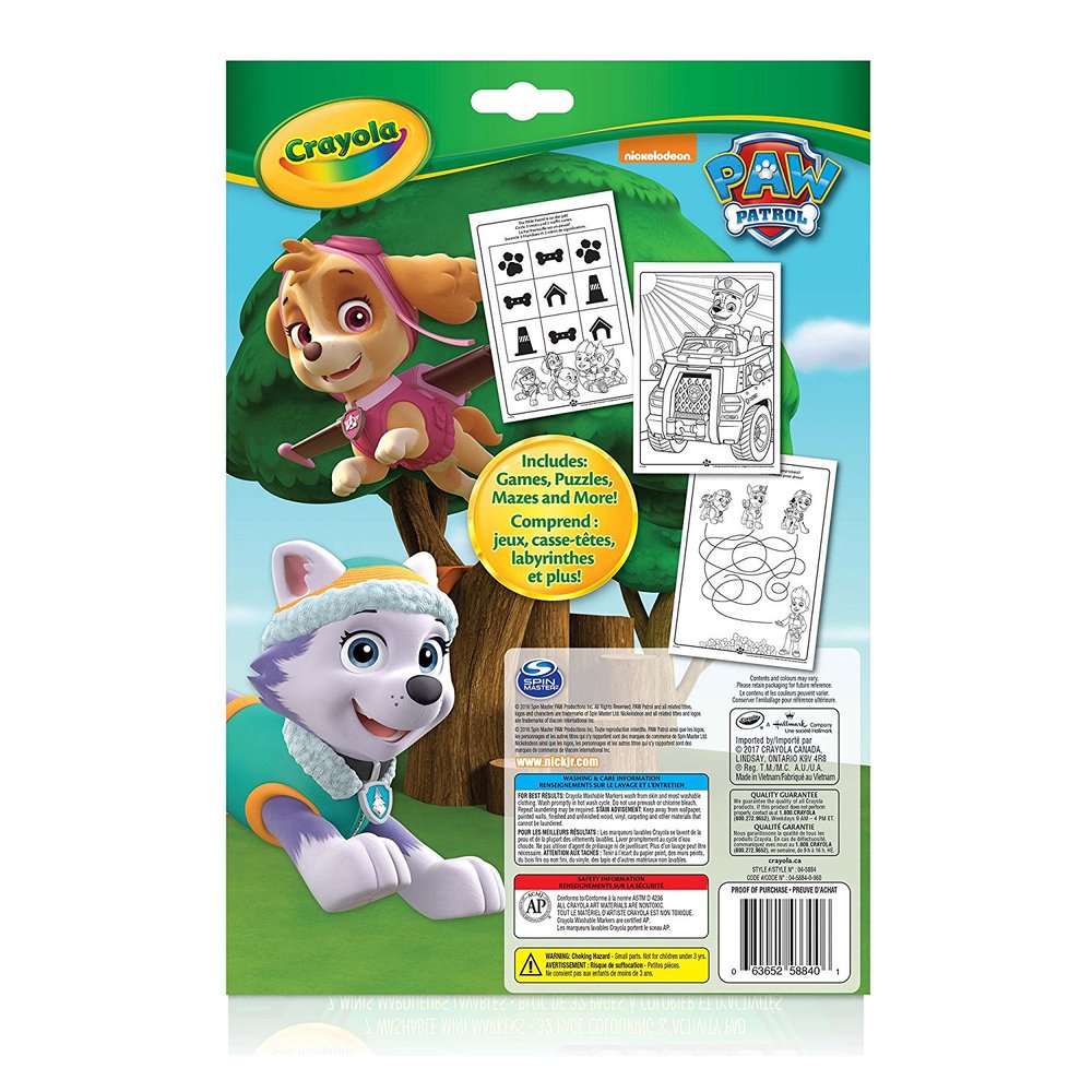 Crayola Travel Pack Crayons And Activity Sheets Paw Patrol - Each -  Jewel-Osco