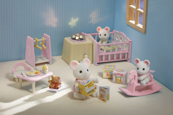 calico critters deluxe baby's nursery set
